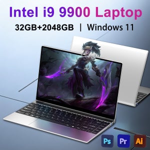 울트라 슬림 14.1인치 노트북 인텔 코어 I9-9900 32GB 램 2TB SSD 게임용 사무용 학습용 윈도우 11 프로 FHD 1920*1080