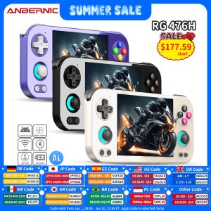 ANBERNIC RG 476H 안드로이드 휴대용 게임 콘솔 4.7인치 HD 멀티 터치 풀 스크린 홀 트리거 와이파이 레트로 비디오 게임 플레이어 RG476H