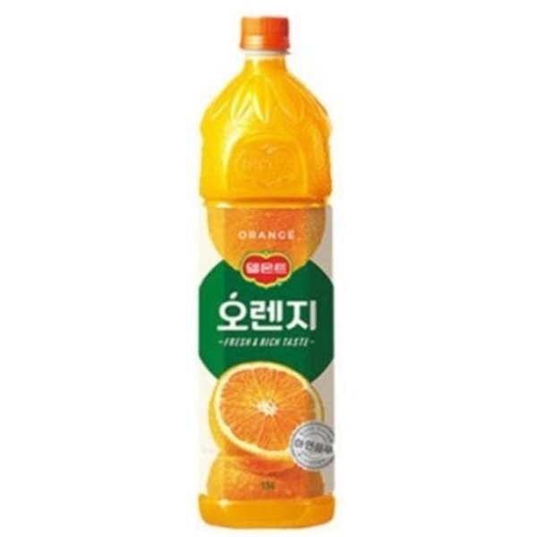 Lotte Chilsung Beverage Co., Ltd. Delmonte Orange 1.5L x 6ea