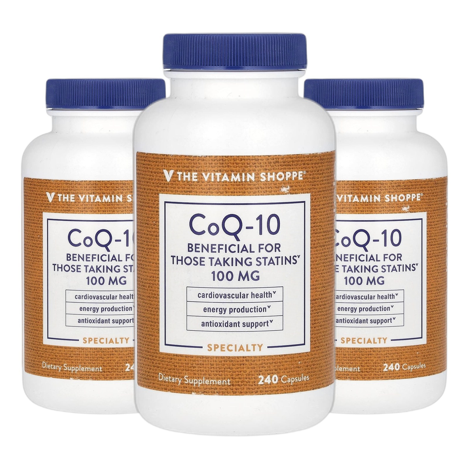 더비타민샵 코큐텐 CoQ-10 코엔자임 Q10 100mg 캡슐 240정 2+1 3개