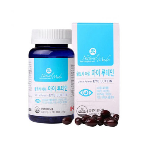 네츄럴메이드 울트라 파워 아이 루테인 베타카로틴 마리골드 개별포장 90캡슐 90정 1개