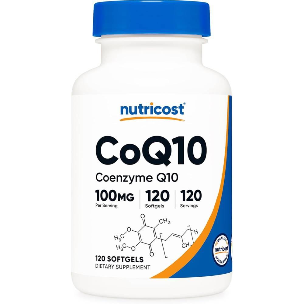 뉴트리코스트 코큐텐 코엔자임 Q10 100mg 소프트젤 Nutricost CoQ10 1개 120정