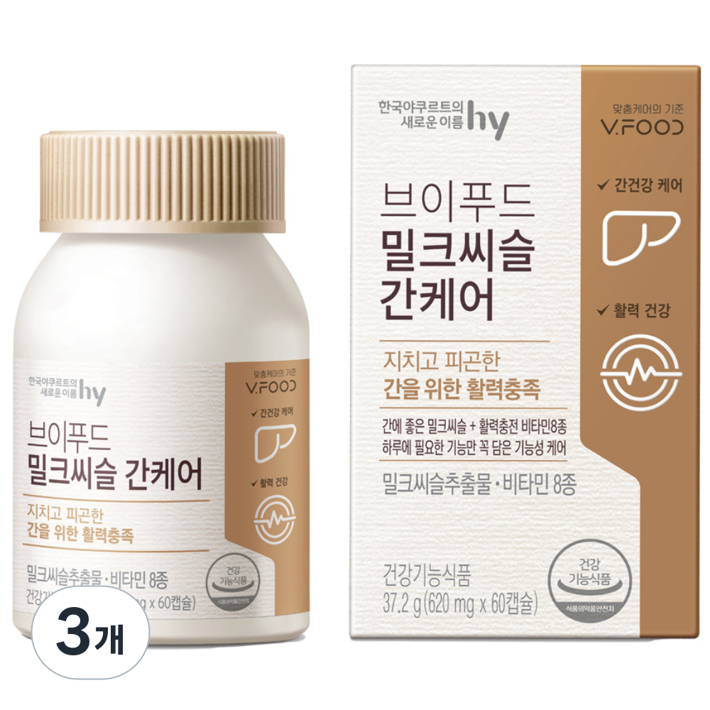 브이푸드 밀크씨슬 간케어 60정 3개