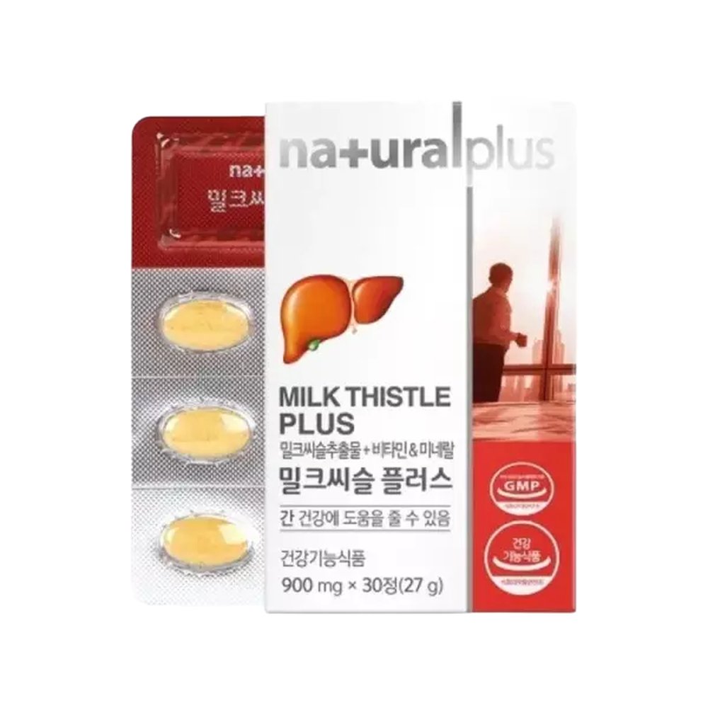 내츄럴플러스 밀크씨슬 플러스 900mg x 30정 간건강 음주 1개
