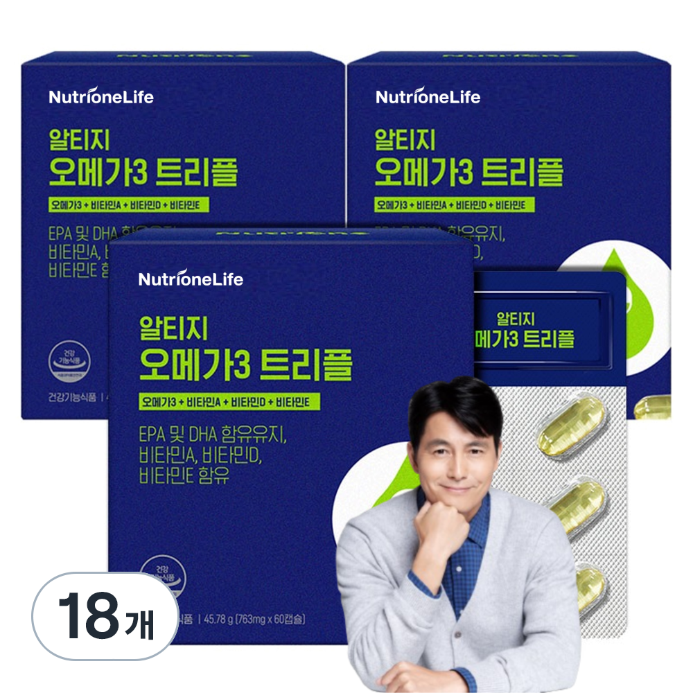 뉴트리원 알티지 오메가3 트리플 60정 18개