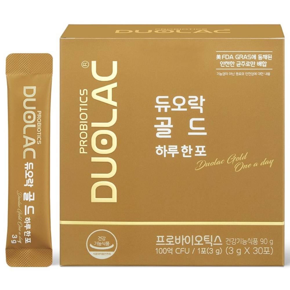 듀오락 골드하루한포 유산균 프로바이오틱스 30포 1개 30회분