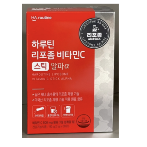 하루틴 리포좀 비타민C 스틱 알파 30포 90g 6개