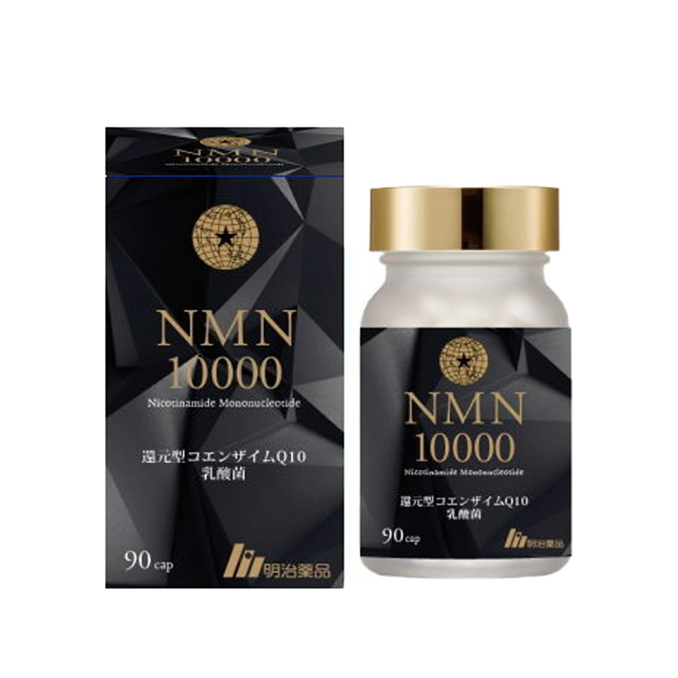 메이지 약품 NMN10000 90립입 코엔자임 Q10 효소 유산균 보충제 16707 1개 세트