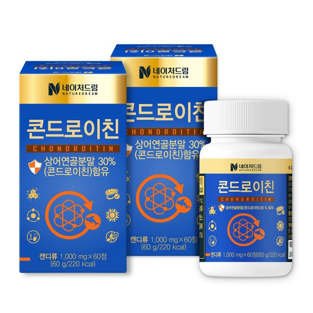 <b>네이처드림 콘드로이친</b> 1,000mg x 60정 2박스/보스웰리아