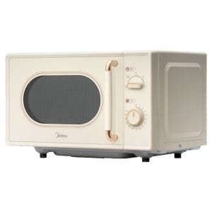 마이디어 레트로 디자인 다이얼 플랫 전자레인지 20L 베이지  MMO20C2F1-MMPBWH