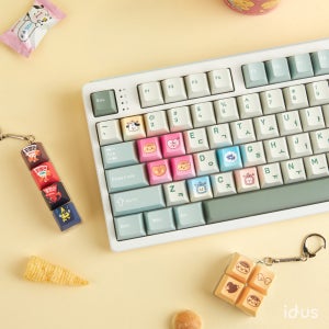 [롯데웰푸드 콜라보] 과자 친구들 키캡 / 키링 SET 키보드, 로로빌리지