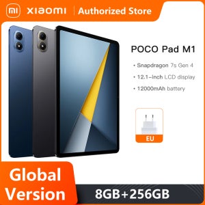 글로벌 버전 포코 패드 M1 스냅드래곤 7s 4세대 태블릿 8MP 카메라 120Hz 12.1인치 2.5K 크리스탈 클리어 디스플레이 33W 고속 충전