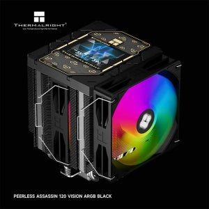 Thermalright Peerless Assassin 120 VISION 공랭식 라디에이터, 2.8인치 LCD 디스플레이/6 히트파이프 AGHP GEN5.0/LGA1851/170