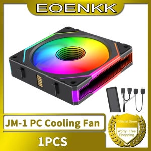 1PCS JM-1 360mm 수냉 팬- ARGB 미러 사이클 라이트 싱크 PWM 800-2000RPM PC 라디에이터용