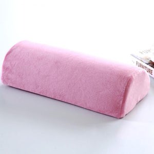 다리 뒤 및 머리용 컴포트 볼스터 베개 메모리 폼 코튼 커버 하프 문 요추 지지 베개(세미 롤 베개용)