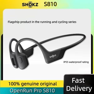 오리지널 SHOKZ OpenRun Pro 골전도 S810 이어폰 무선 블루투스 5.1 헤드폰 방수 스포츠 러닝 헤드셋