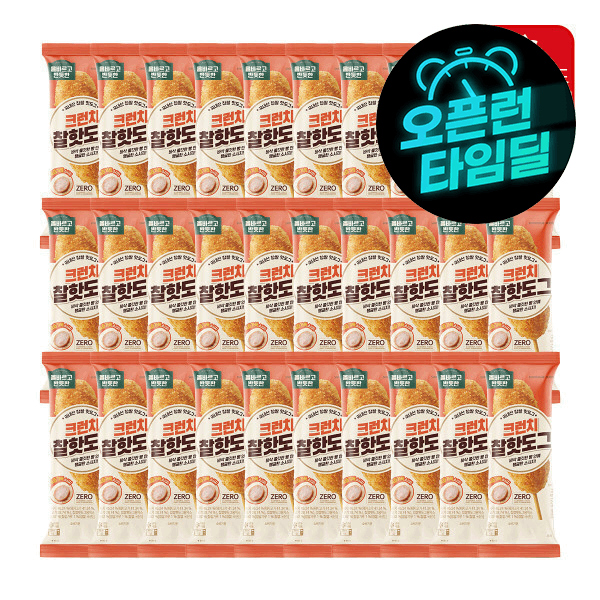 올반 겉바속촉의 대명사 크런치 찰 핫도그 75gx30봉 (21,340원) (무료)