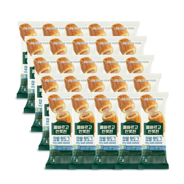 신세계푸드 올바르고 반듯한 찹쌀핫도그