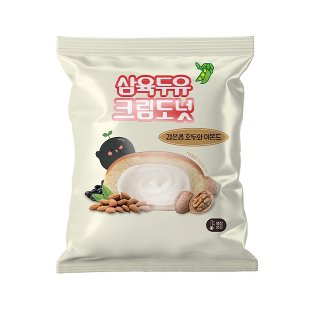 벨리푸드 삼육두유 크림도넛 검은콩 호두와 아몬드