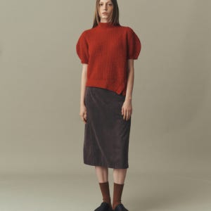 [아위] HALF SLEEVE SWEATER_RED XAEF9-WSW020_250