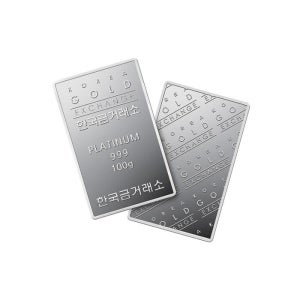 한국금거래소 한국금거래소 플래티넘바 100g [백금바 99.9]