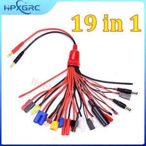 19IN1 다기능 밸런스 충전 케이블 어댑터 XT60 EC3 EC5 HXT TAMIYAS IMAX B6 B6AC 충전기와 호환 가능