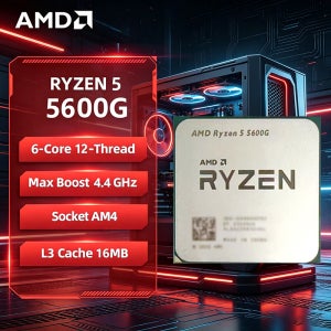 AMD Ryzen 5 5600G AMD R5 5600G CPU 6코어 12스레드 4.4GHz 언락 데스크탑 프로세서 소켓 AM4 게이밍 CPU (패키지 미포함)