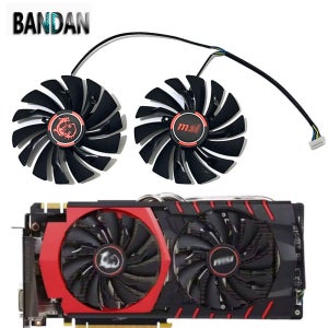 새로운 정품 GTX960 GTX980 95MM PLD10010S12HH GPU 쿨링 내구성 팬 MSI GTX 980 980Ti 970 960 950 R9 390 R9 380 쿨러 