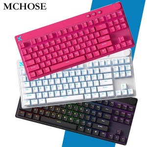 Mchose Mix87 마그네틱 스위치 키보드 유선 게임용 키보드 8K + 256K Esport 0.08ms 낮은 대기 시간 E-스포츠 맞춤형 게이머 액세서리