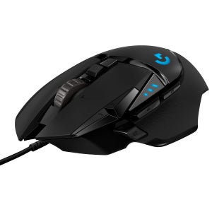 Logitech G502 HERO 고성능 유선 게이밍 마우스, HERO 25K 센서, 25,600 DPI, RGB, 조정 가능한 중량, 11개 프로그래밍 가능