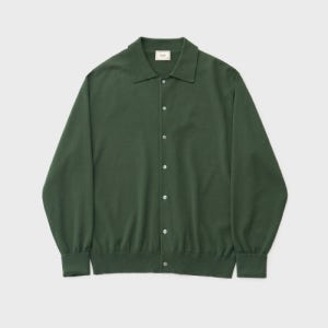 [어나더 오피스] Scape Knit Polo Cardigan (Forest) AOEFKN005GR