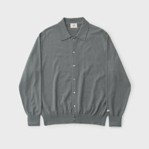 [어나더 오피스] Scape Knit Polo Cardigan (Gray) AOEFKN005GY