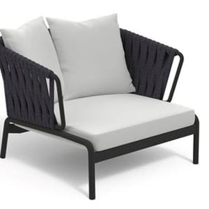 RODA SPOOL 201 - Powder coated steel garden armchair with armrests 8488901149017