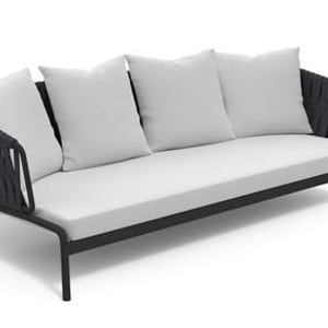 RODA SPOOL 203 - 3 seater powder coated steel garden sofa 8488901083481