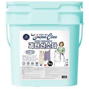 봉쥬르끌레어 과탄산소다 프렌치프리미엄 버킷 5kg x 1개 표백제 다목적세정제