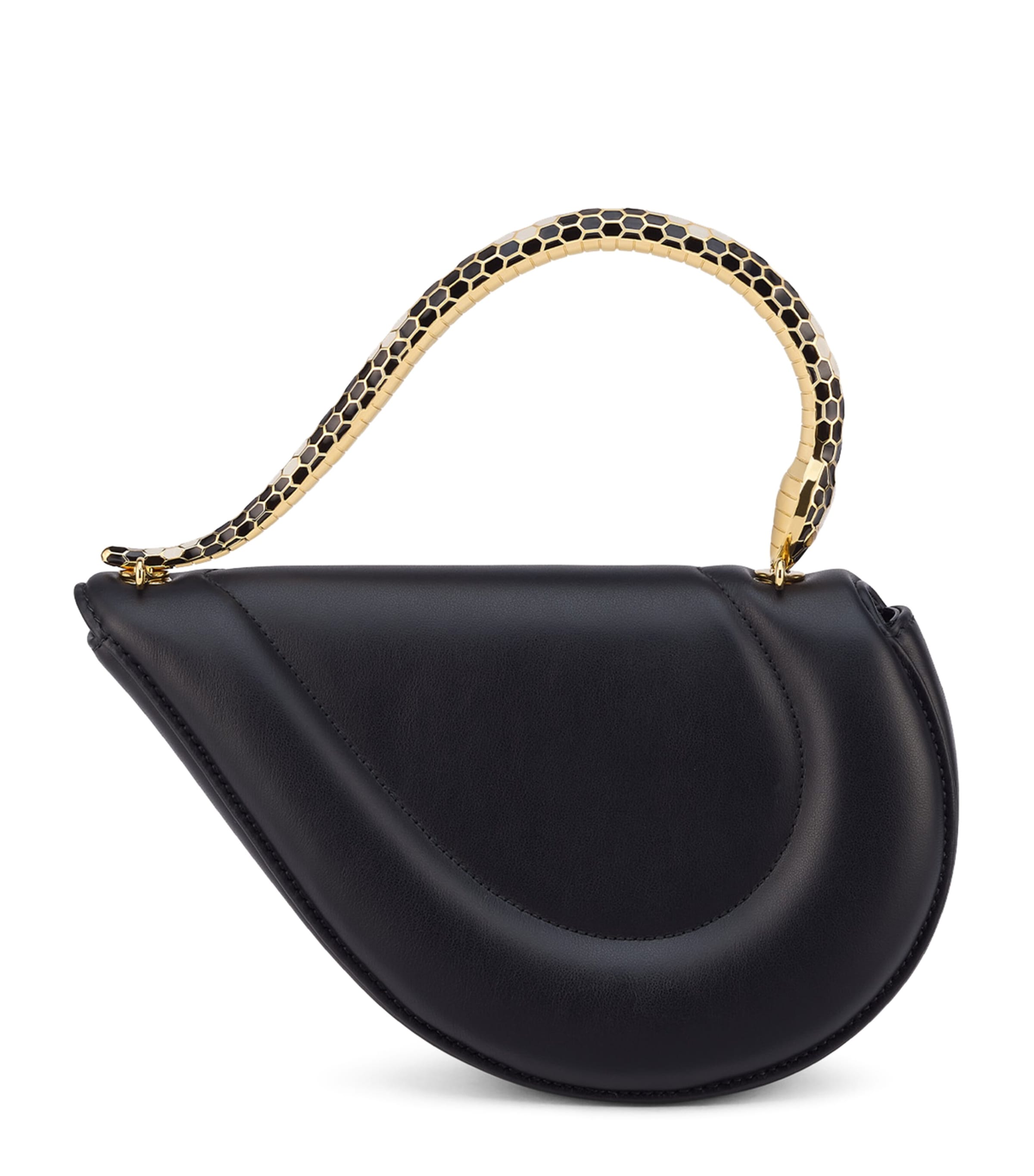 Bvlgari Leather Serpenti Cuore 1968 Top-Handle Bag