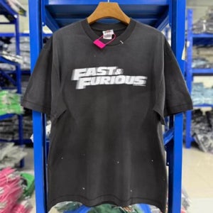 Saint Michael Fast & Furious 분노의질주 프린팅 sweat washed 라운드 반팔 티셔츠 [스트릿 편집샵 람스]