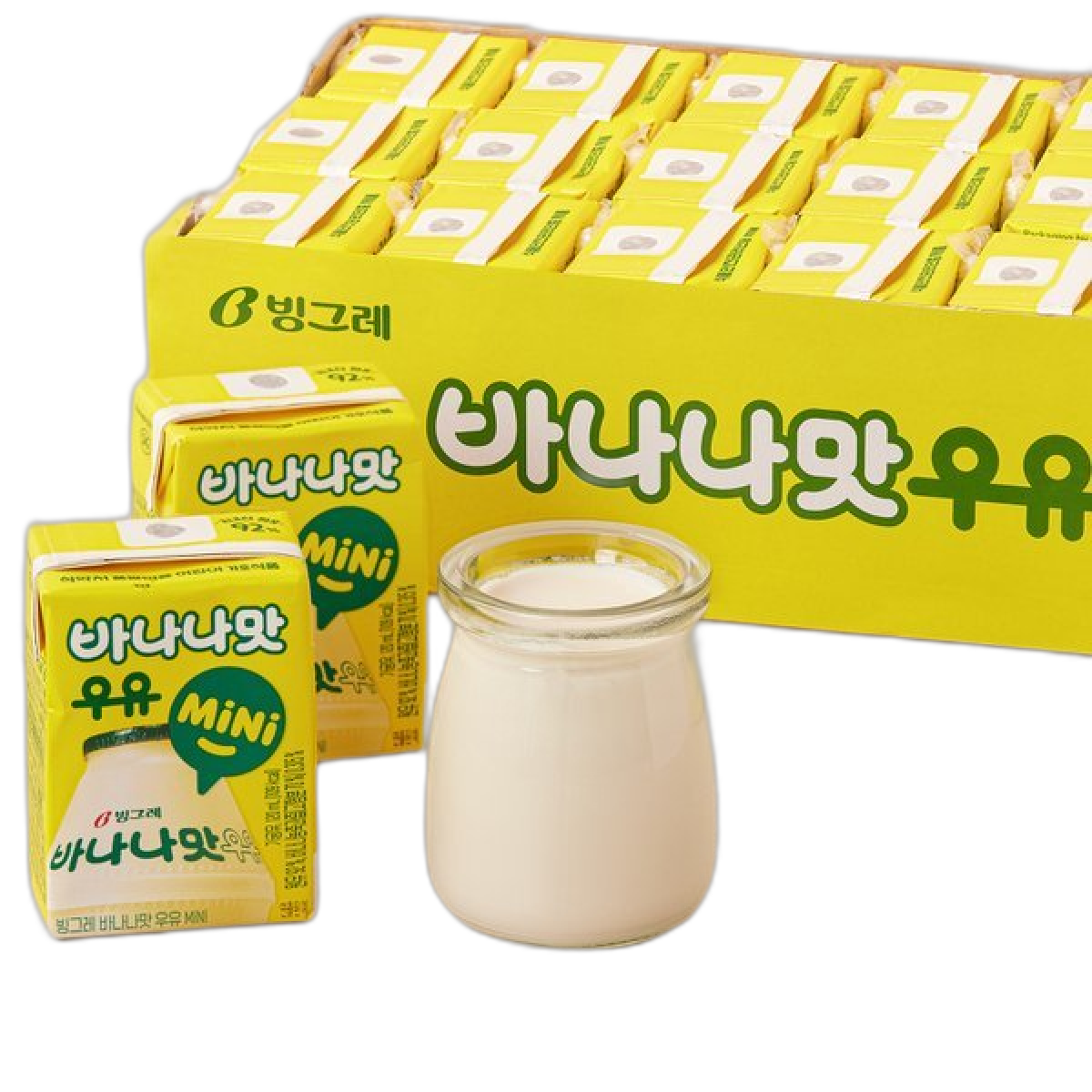 바나나맛 멸균 우유 미니