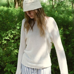 [블랭크03] paper wholegarment knit (cream) 26SUKN901CRF
