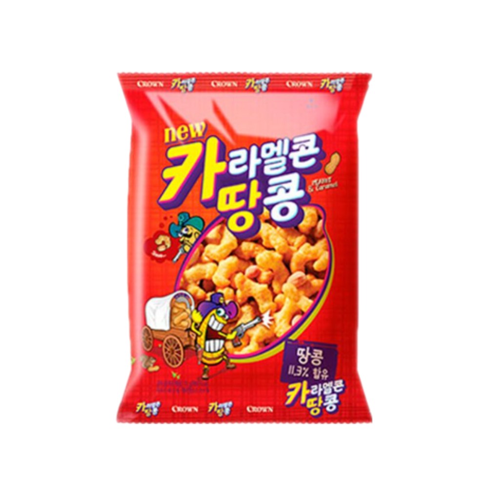 크라운 카라멜콘 땅콩 스낵 땅콩