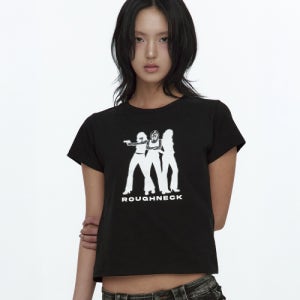 [러프넥] ME-3 T-Shirt Black P0000ERQ
