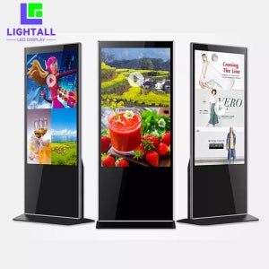 플로어 스탠딩 키오스크 43-65인치 안드로이드 비디오 LCD 광고 플레이어 장비 실내 토템 디지털 터치 사이니지 디스플레이