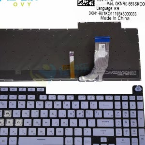 ASUS ROG STRIX SCAR III G731 GU G731GT용 KR 한국어 RGB 교체 키보드 라이트 블루 키보드 신제품 V185062BS1 0KNR0 661SKO00