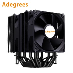 PC 공냉식 라디에이터 냉각 팬 6 히트 파이프 Intel LGA 2011 X79 X99 1366 2066 115x1200 1700 AMD AM4 AM5 용 4PIN CPU 쿨러