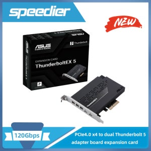PCIe 4.0 X4 듀얼 썬더볼트 5 어댑터 보드 120Gbps 확장 카드 DP2.1 8K 지원