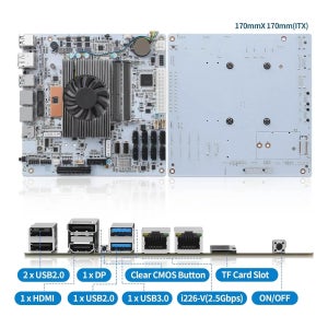 토폰 8베이 NAS 마더보드 인텔 코어 i5-8265U i7 10510U ES 2x2.5G LAN 2xDDR4 8xSATA 2xNVMe PCIEX1 미니 ITX 방화벽 메인보드