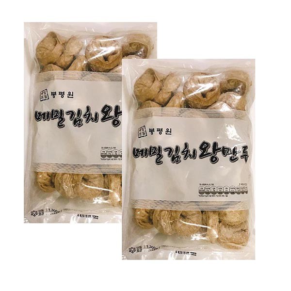 봉평원 메밀 김치왕만두- 업소전문용