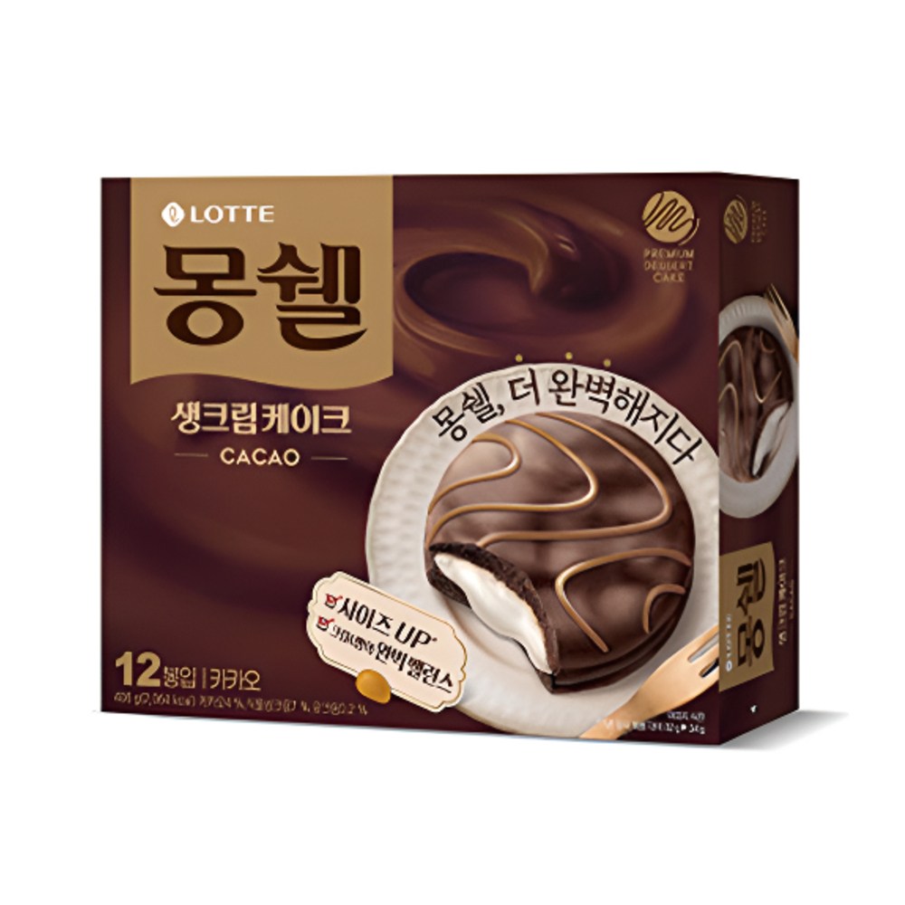 롯데제과 몽쉘 생크림케이크 카카오