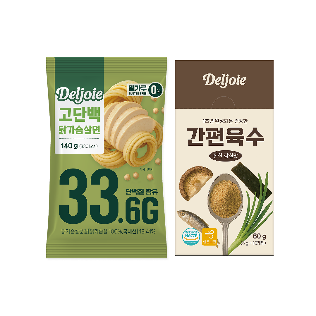델쥬아 고단백 닭가슴살면 + 간편육수 성분 분석