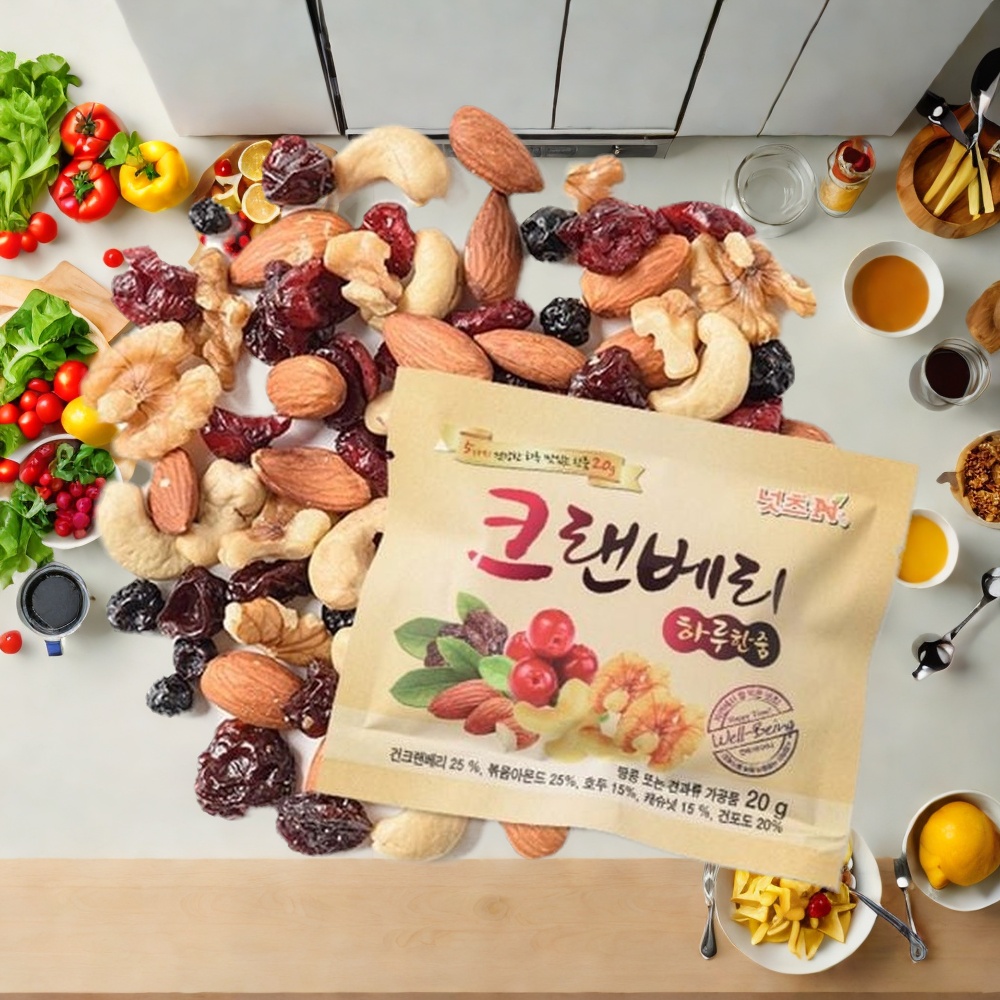 크랜베리 아몬드 데일리 견과 스낵팩